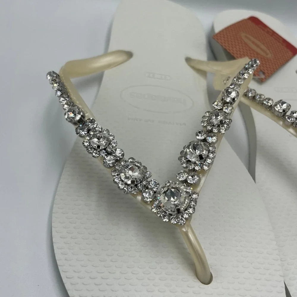 SLLX006 | W's 11/12 | Swarovski x Havaianas Timeless Romance flip flops sandals